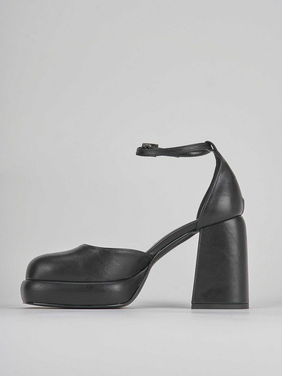 Donna Barca | Decollete Tacco 11 Cm In Pelle Nera