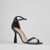 Donna Barca | Sandali Tacco Alto Tacco 9 Cm In Pelle Nera