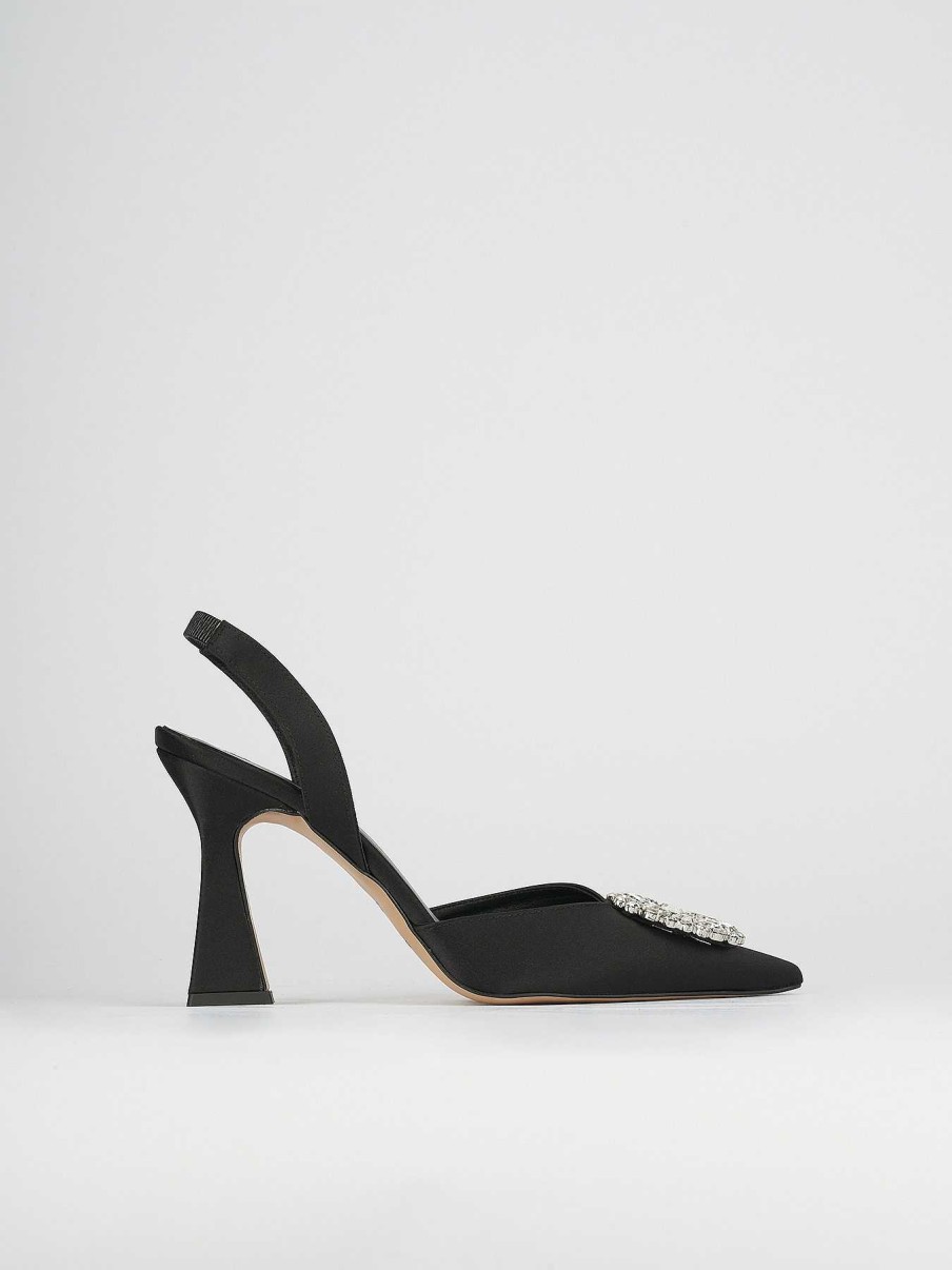 Donna Barca | Decollete Tacco 9 Cm In Pelle Nera