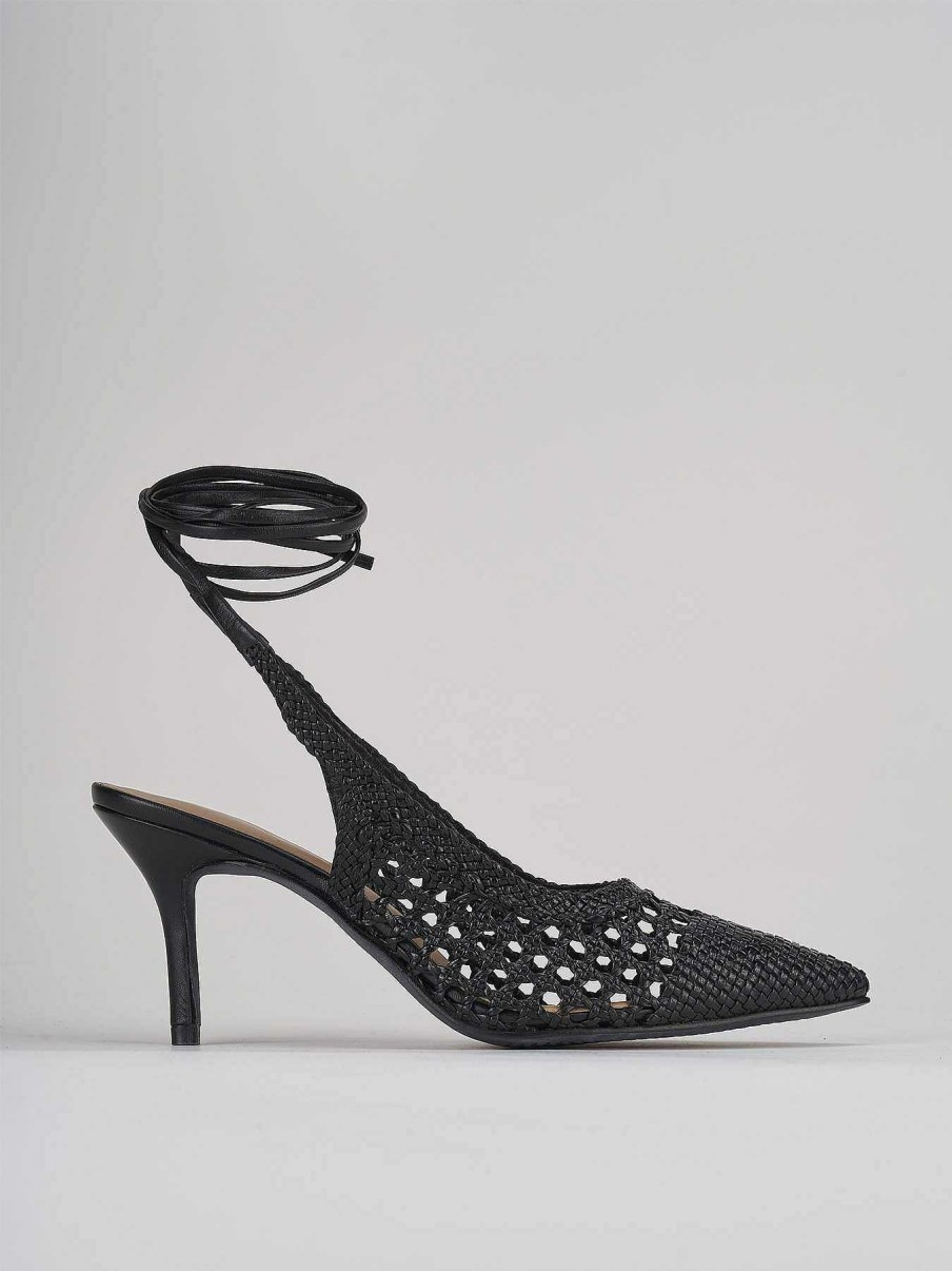 Donna Barca | Decollete Tacco 7 Cm In Pelle Nera