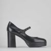 Donna Barca | Decollete Tacco 8 Cm In Pelle Nera