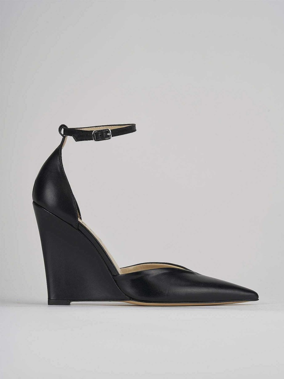 Donna Barca | Decollete Tacco 11 Cm In Pelle Nera