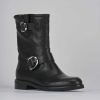 Donna Barca | Stivaletti Tacco 1Cm Pelle Nero