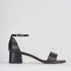 Donna Barca | Sandali Tacco Alto Tacco 5 Cm In Pelle Nera