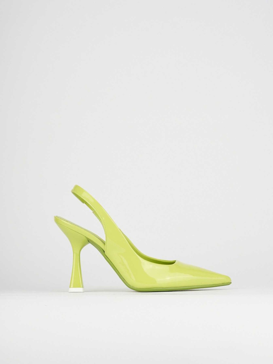 Donna Barca | Decollete Tacco 9 Cm Vernice Verde