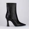 Donna Barca | Stivaletti Tacco Alto Tacco 9 Cm In Pelle Nera