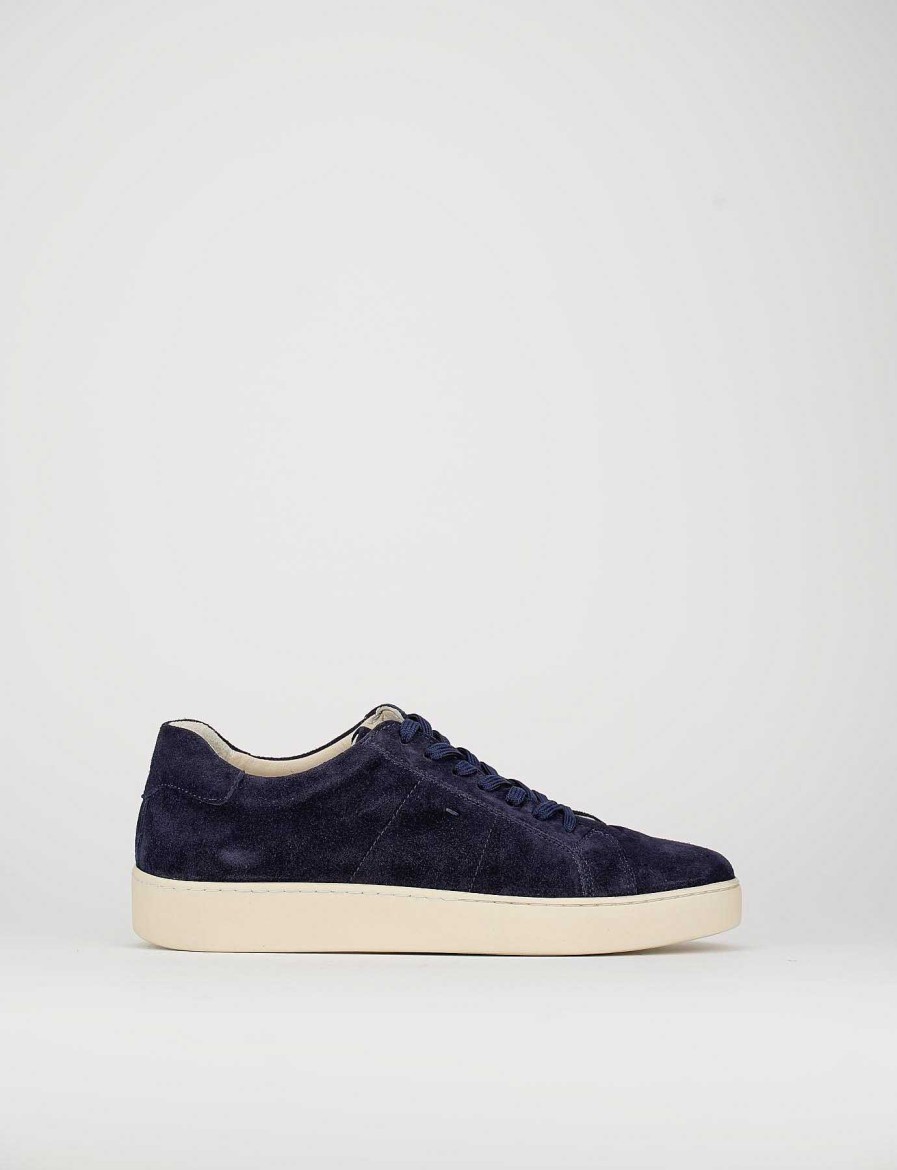 Uomo Barca | Sneakers Blu Camoscio