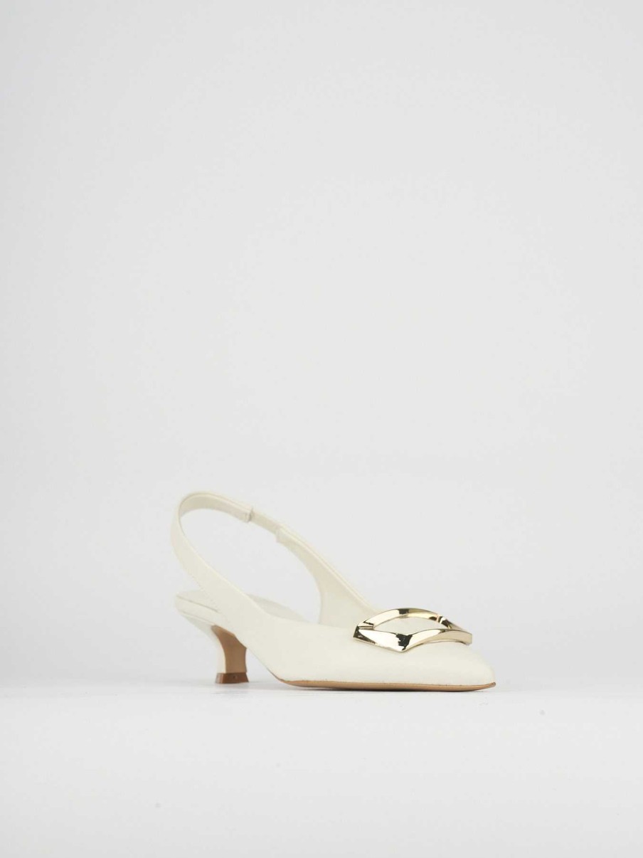 Donna Barca | Decollete Tacco 5 Cm In Pelle Beige