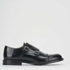 Uomo Barca | Scarpe Stringate Tacco 2 Cm In Pelle Nera