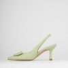 Donna Barca | Decollete Tacco 7 Cm In Pelle Verde