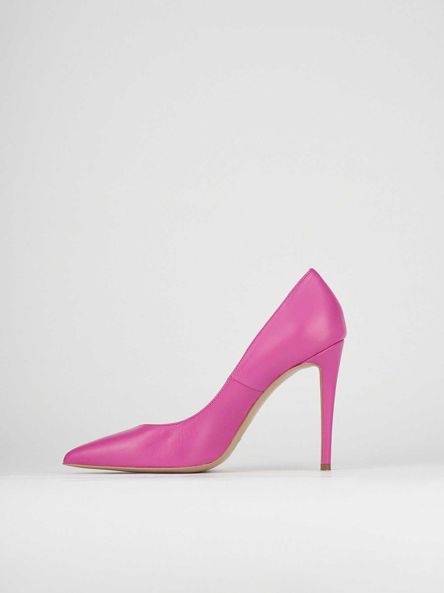 Donna Barca | Decollete Tacco 10 Cm In Pelle Rosa