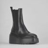 Donna Barca | Stivaletti Tacco Basso Tacco 3 Cm In Pelle Nera