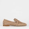 Donna Barca | Mocassino Tacco 1 Cm Camoscio Beige