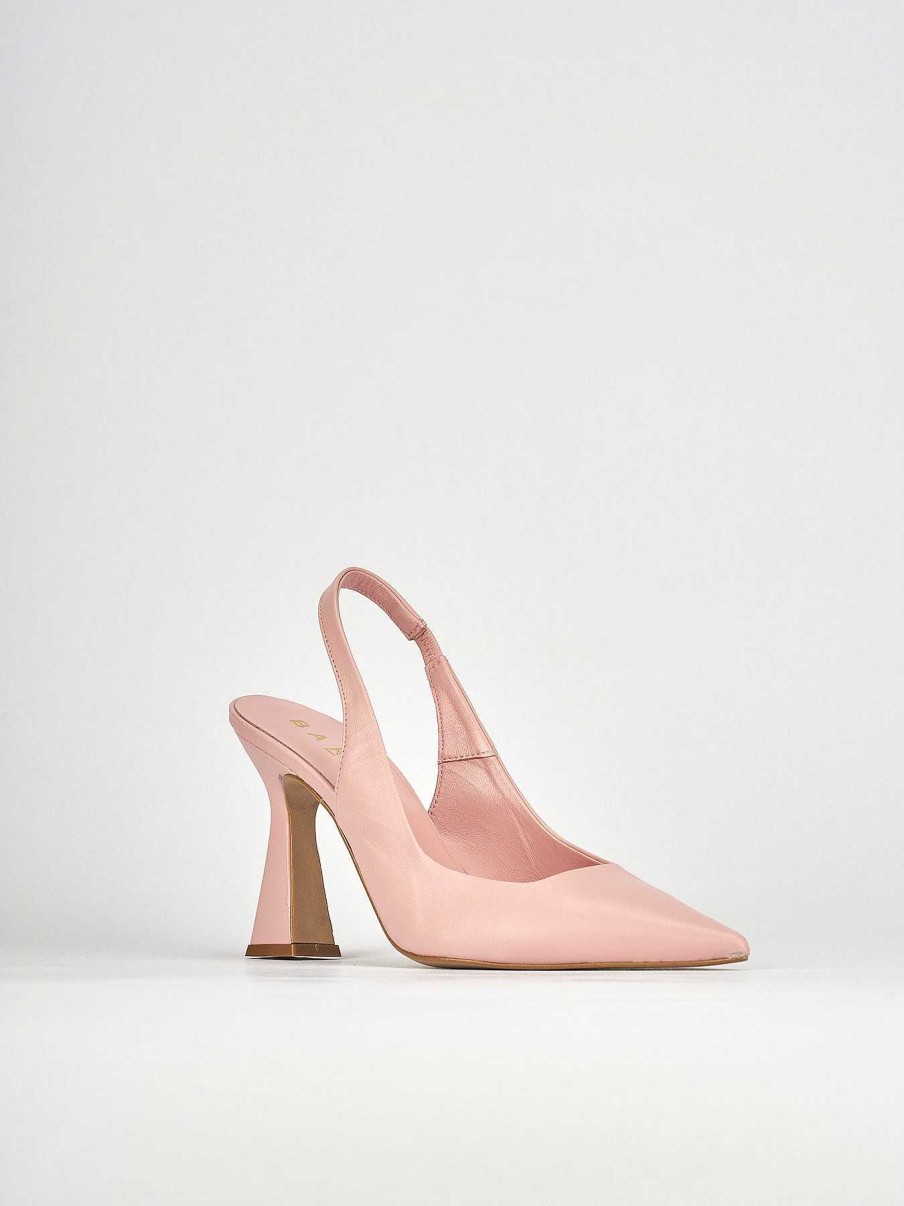 Donna Barca | Decollete Tacco 9 Cm In Pelle Rosa