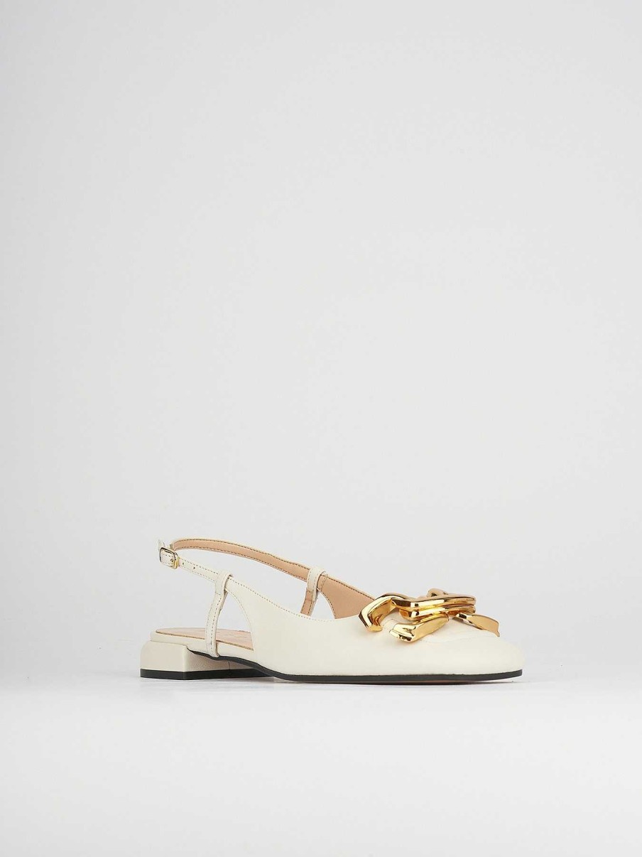 Donna Barca | Scarpe Basse Tacco 1 Cm In Pelle Beige