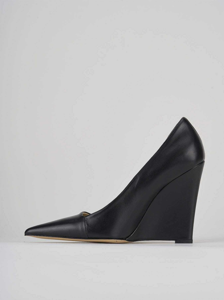 Donna Barca | Decollete Tacco 11 Cm In Pelle Nera