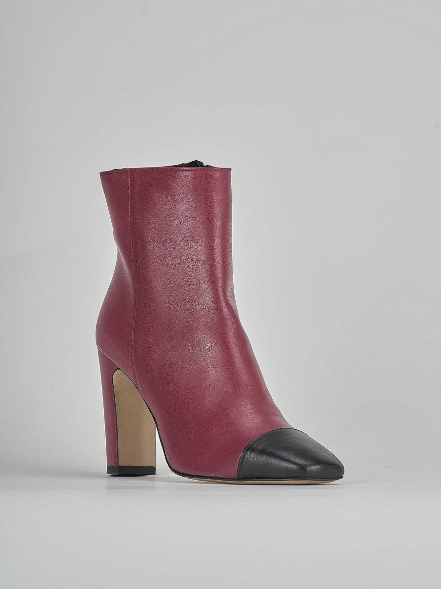 Donna Barca | Stivaletti Tacco Alto Tacco 8 Cm In Pelle Rossa