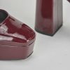 Donna Barca | Decollete Tacco 10 Cm In Pelle Bordeaux