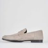 Uomo Barca | Mocassino Tacco 1 Cm In Camoscio Beige