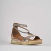 Donna Barca | Zeppa Tacco 3 Cm In Pelle Bronzo