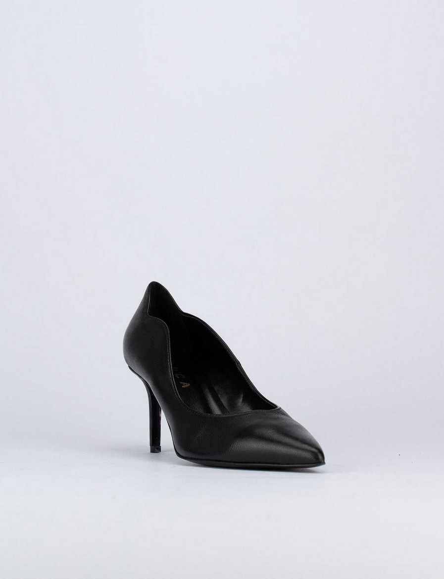 Donna Barca | Decollete Tacco 9 Cm In Pelle Nera