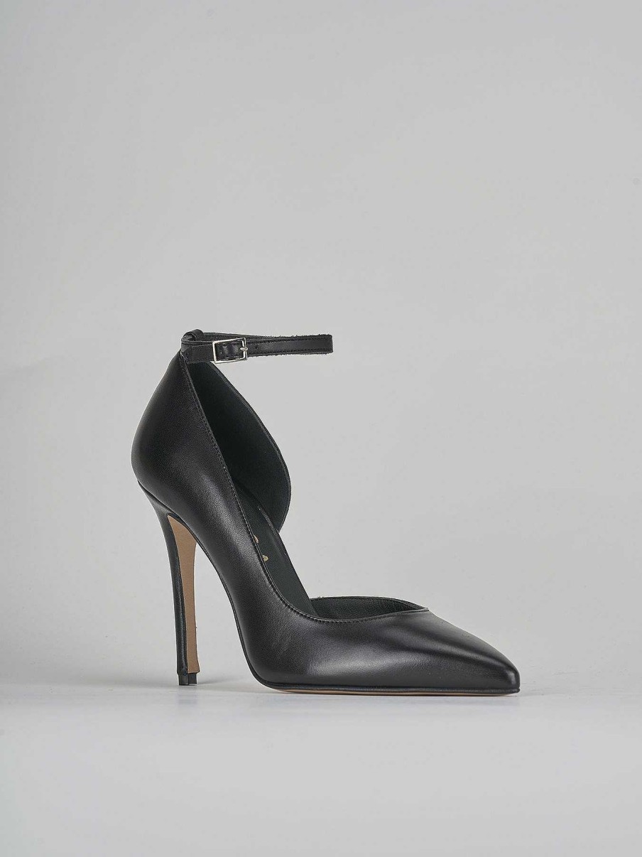 Donna Barca | Decollete Tacco 9 Cm In Pelle Nera