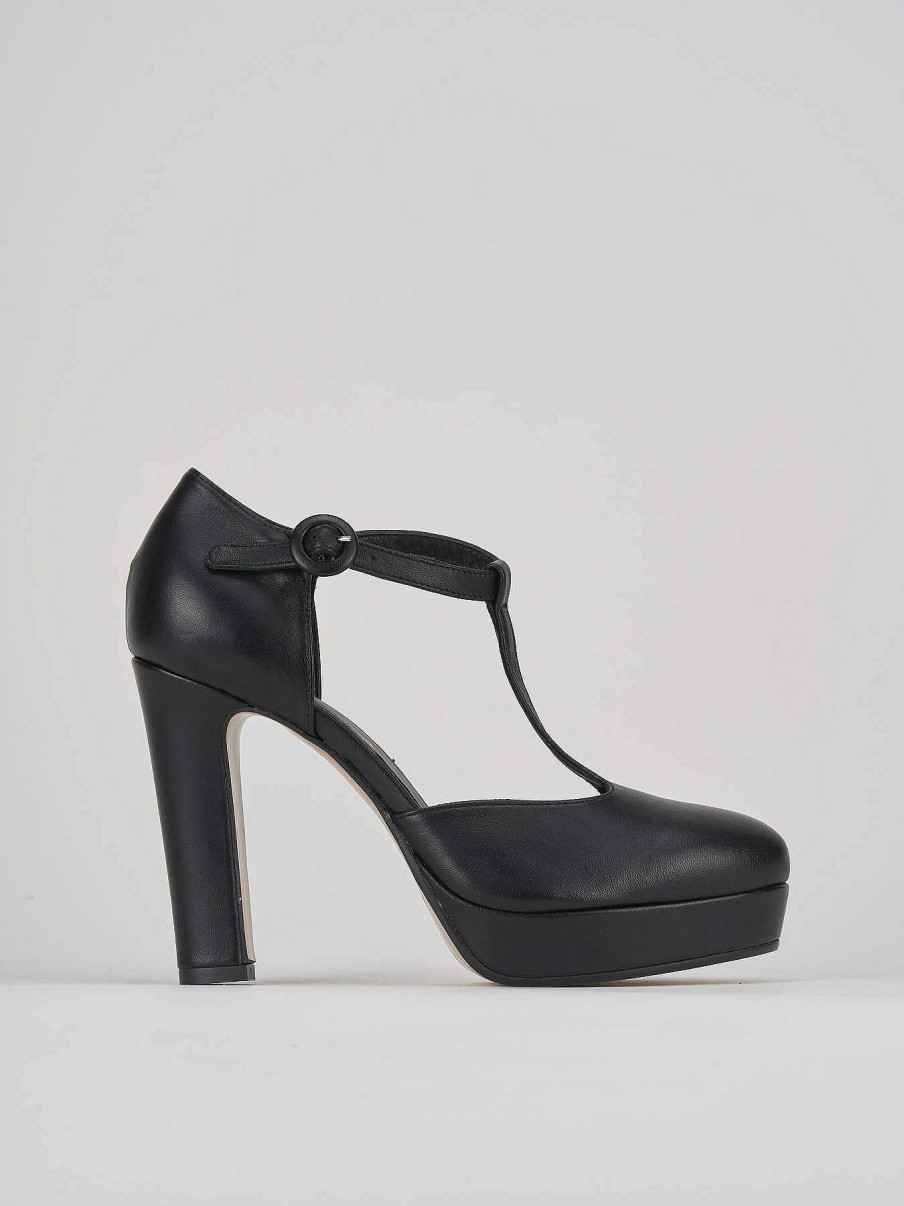 Donna Barca | Decollete Tacco 9 Cm In Pelle Nera