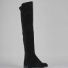 Donna Barca | Stivali Tacco 2Cm Camoscio Nero