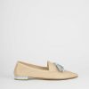 Donna Barca | Mocassini Tacco 1 Cm In Pelle Beige