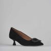 Donna Barca | Decollete Tacco 5 Cm In Camoscio Nero