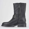 Donna Barca | Stivaletti Tacco Basso Tacco 2 Cm In Pelle Nera