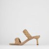 Donna Barca | Pantofole Tacco 5 Cm In Pelle Beige