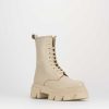 Donna Barca | Anfibio Tacco 2 Cm In Pelle Beige