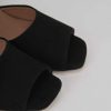 Donna Barca | Sandali Tacco Alto Tacco 8 Cm In Camoscio Nero