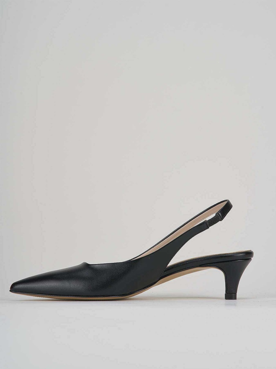 Donna Barca | Decollete Tacco 3 Cm In Pelle Nera