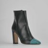 Donna Barca | Stivaletti Tacco Alto Tacco 8 Cm In Pelle Nera