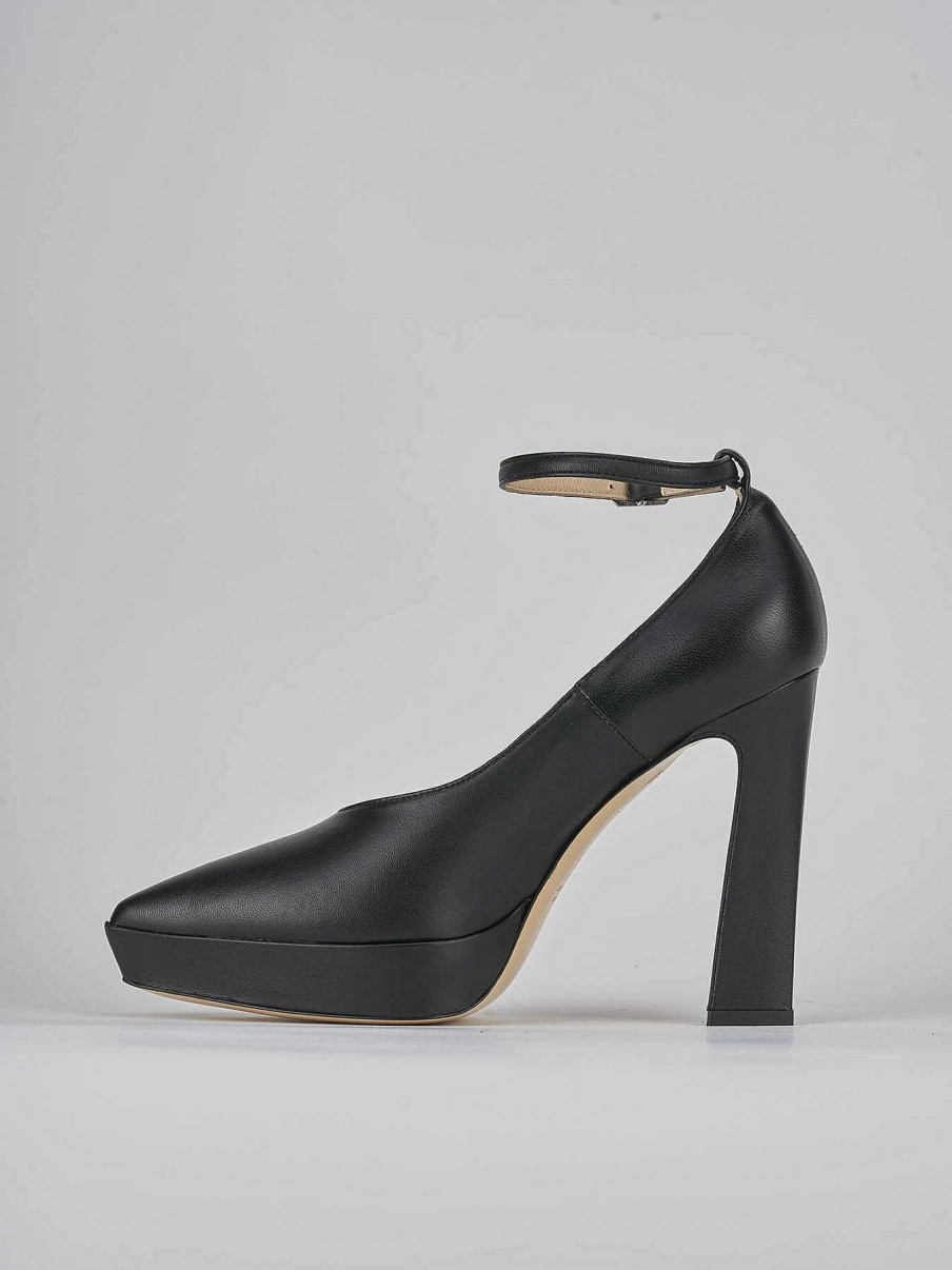 Donna Barca | Decollete Tacco 11 Cm In Pelle Nera