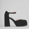 Donna Barca | Decollete Tacco 9 Cm Camoscio Nero