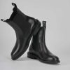 Donna Barca | Stivaletti Tacco Basso Tacco 1 Cm In Pelle Nera