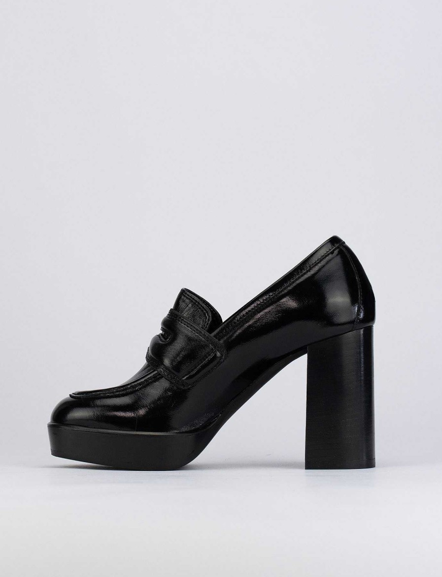 Donna Barca | Decollete Tacco 9 Cm In Pelle Nera