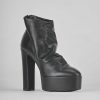 Donna Barca | Stivaletti Tacco Alto Tacco 13 Cm In Pelle Nera