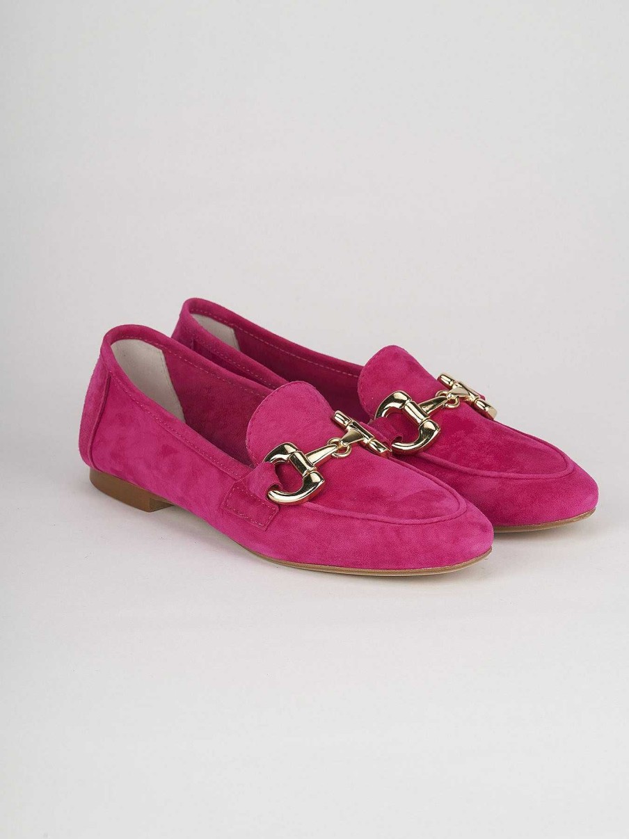 Donna Barca | Mocassino Tacco 1 Cm Camoscio Rosa