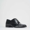 Uomo Barca | Scarpe Stringate Tacco 1 Cm In Pelle Nera