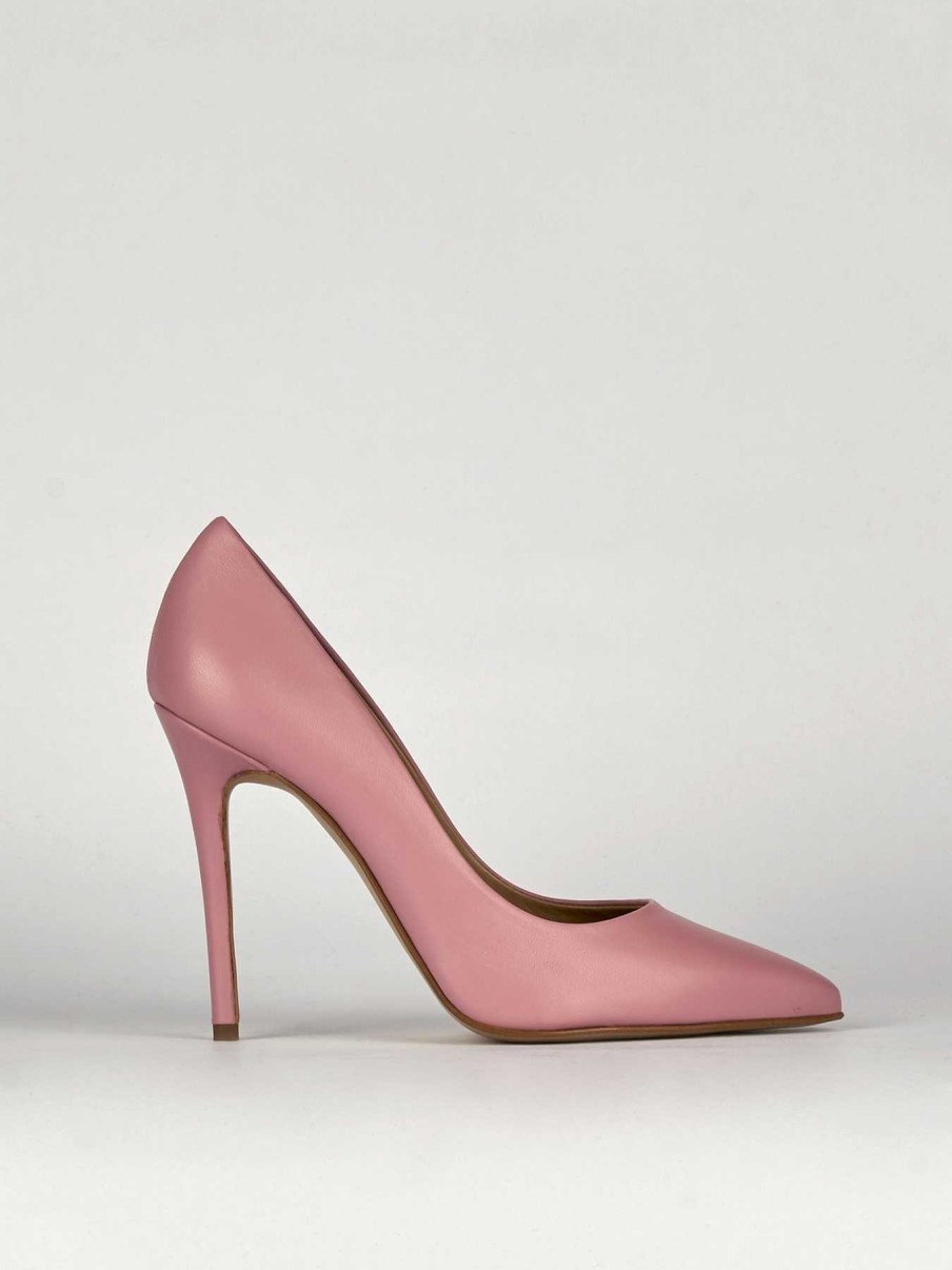 Donna Barca | Decollete Tacco 11 Cm In Pelle Rosa