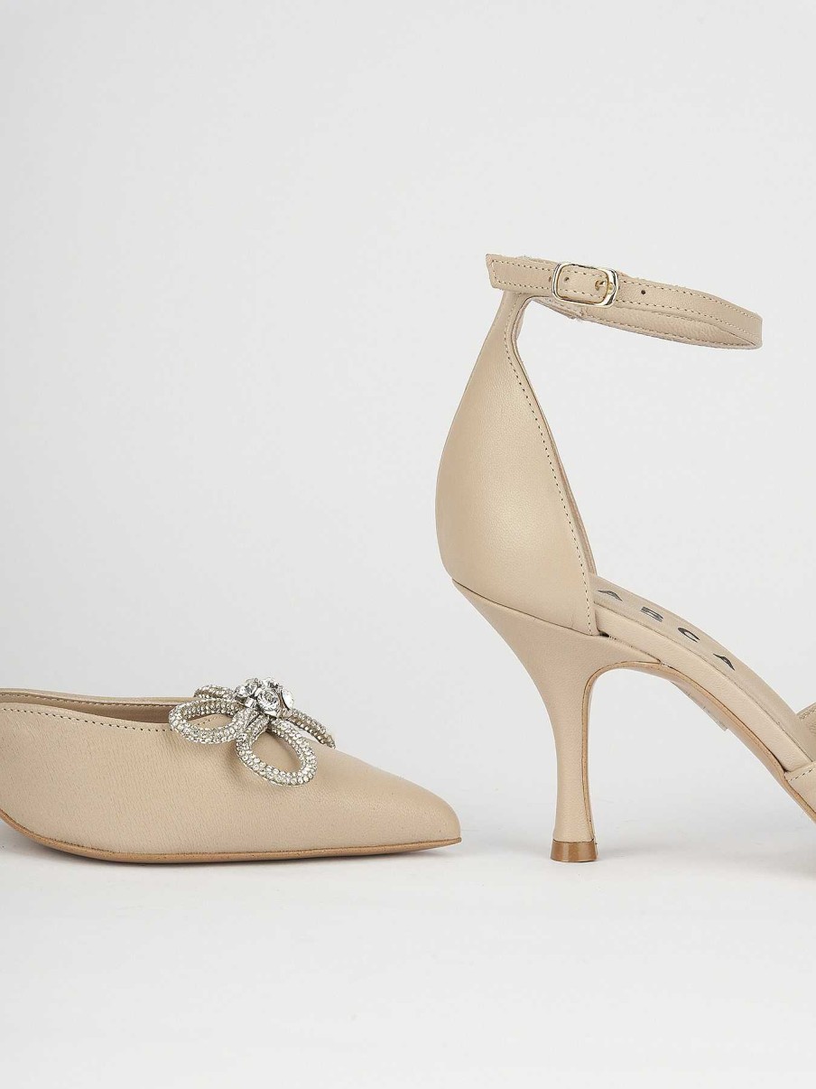 Donna Barca | Decollete Tacco 7 Cm In Pelle Beige