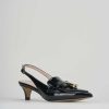 Donna Barca | Decollete Tacco 3 Cm In Vernice Nera