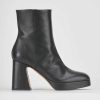 Donna Barca | Stivaletti Tacco Alto Tacco 8 Cm In Pelle Nera