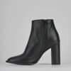 Donna Barca | Stivaletti Tacco Alto Tacco 8 Cm In Pelle Nera