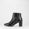 Donna Barca | Stivaletti Tacco Alto Tacco 5 Cm In Pelle Nera