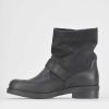 Donna Barca | Stivaletti Tacco Basso Tacco 3 Cm In Nabuk Nero